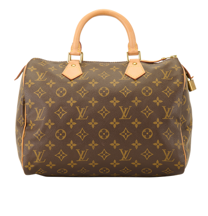 Speedy 30, &pound;850, Handbags, Brown, Leather, Front view